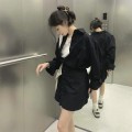 高品质polo领收腰衬衫连衣裙